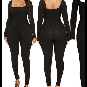 Naked Wardrobe Snatched Vibes Long Sleeve Jumpsuit